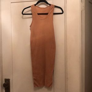 Razorback ribbed body con dress